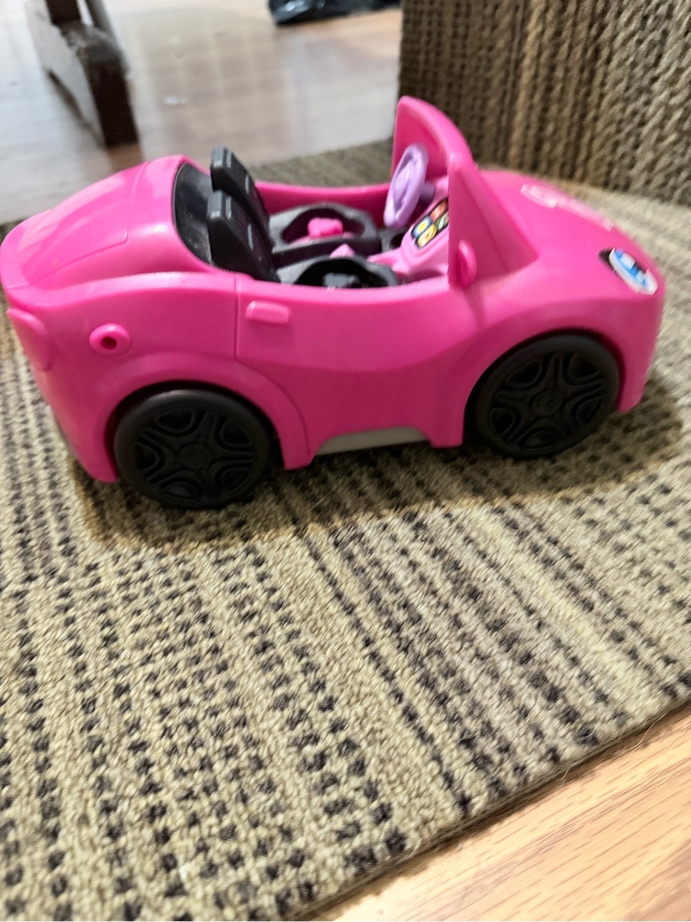 Barbie Bright Pink Little People Convertible Toy Car - Picture 6 of 7